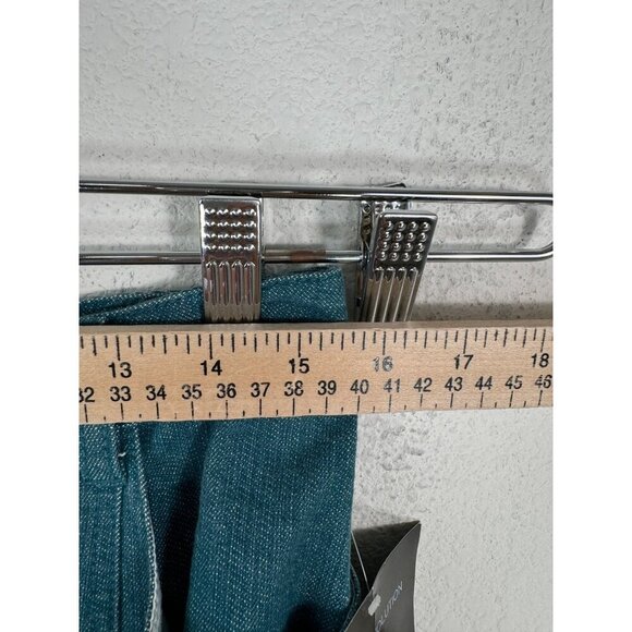 VTG Jeanology Denim Maxi Skirt Western Y2K 90s Boho Flare Teal sz 8 - Picture 4 of 7